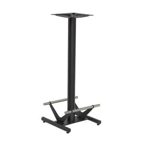 Tischuntergestell "Torino 1 Bar" aus Gusseisen 110cm Höhe in Schwarz Preis Gesenkt