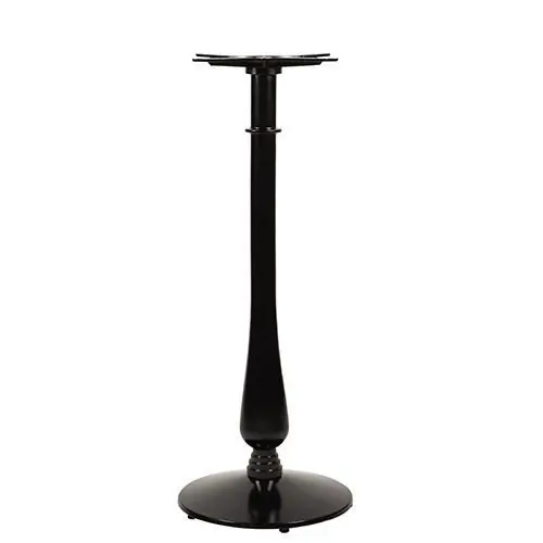 Neuheit Tischuntergestell "Sienna" aus Edelstahl 110cm Höhe in Schwarz