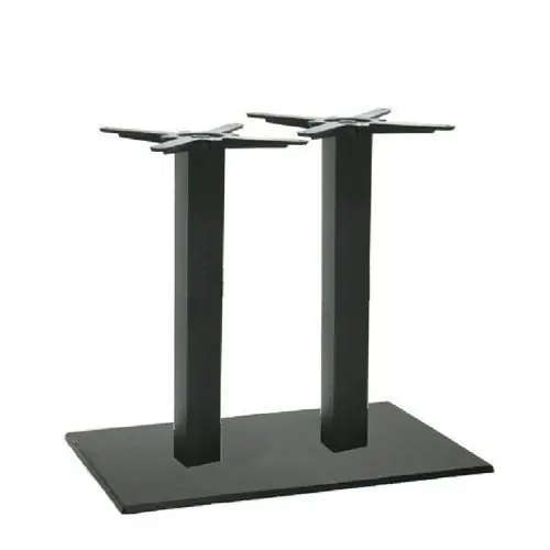 Expressversand Tischuntergestell "Bergamo" aus Gusseisen 72cm Höhe in Schwarz