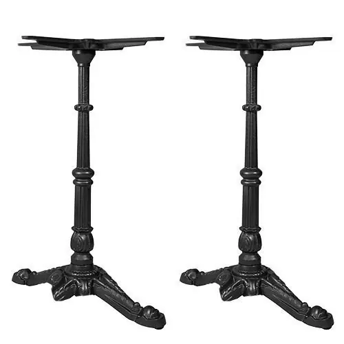 Ausverkauf Tischuntergestell "London 2" aus Gusseisen 72cm Höhe in Schwarz