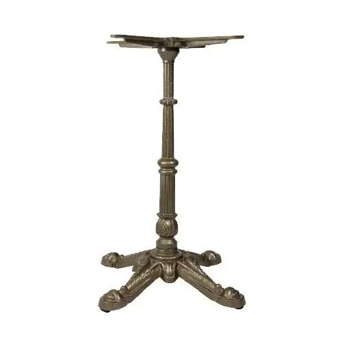 Schneller Versand Tischuntergestell "London 4" aus Gusseisen 70cm Höhe in Messing