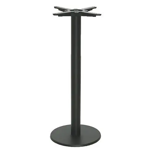 Top-Angebot Tischuntergestell "Utah Bar" aus Edelstahl 110cm Höhe in Schwarz