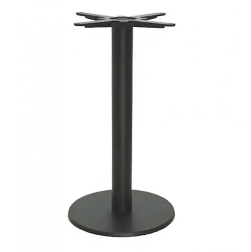 Tischuntergestell "Utah" aus Edelstahl 72cm Höhe in Schwarz Preis Gesenkt