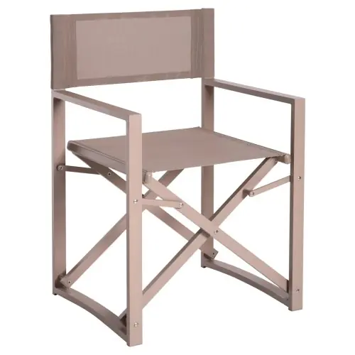 Sessel Direktor Aluminium in CHAMPAGNER Preisreduziert