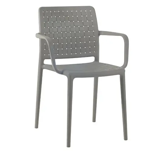 Sessel "Lacy" aus Polypropylen in taupe Neuheit