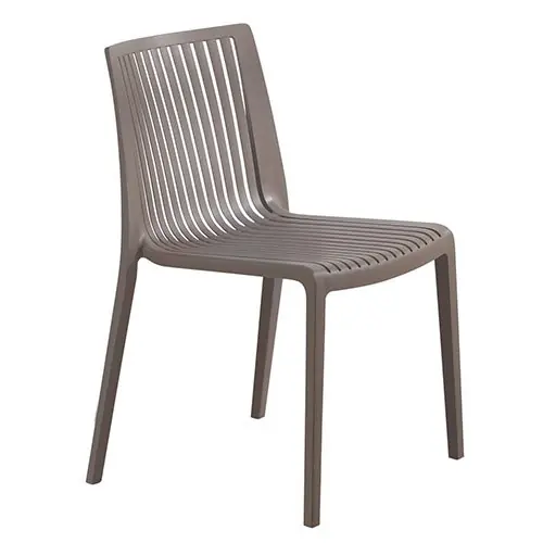 Stuhl "Mika" aus Polypropylen in Taupe Billig