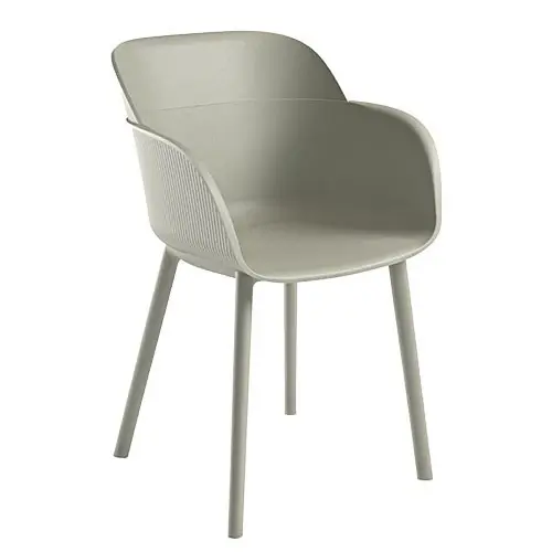 Sessel „Shell“ aus Polypropylen in taupe Online Kaufen