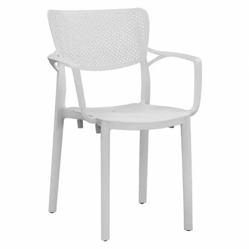 SESSEL AUS POLYPROPYLEN FARBE WEISS 56x50x83 cm. Neu Im Sortiment