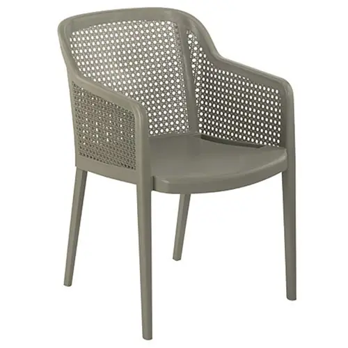 Preisknaller Sessel "Octa" aus Polypropylen in Taupe