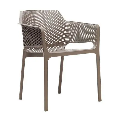 Sessel "Net" aus Polypropylen in taupe Preiswert