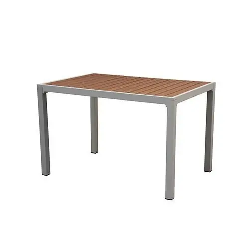 Finale Aktion Outdoor Tisch "Marlon" aus Aluminium Taupe 140x80cm 75cm Höhe