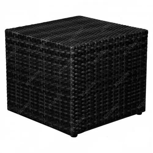 WÜRFEL schwarz 50x43x50 cm Echt