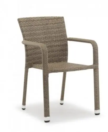 Outdoor Sessel stapelbar aus Aluminium in beige LIEFERBAR AB APRIL 2022 Direktkauf