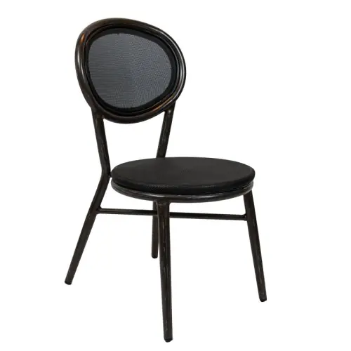 Knallerangebot Outdoor Stuhl "Jay" Aluminium in schwarz stapelbar