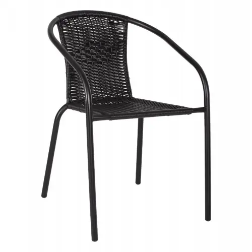 SESSEL KAMEL METALLIC SCHWARZ MIT SCHWARZEM GEWEBE 50x55x73 cm Preiswert