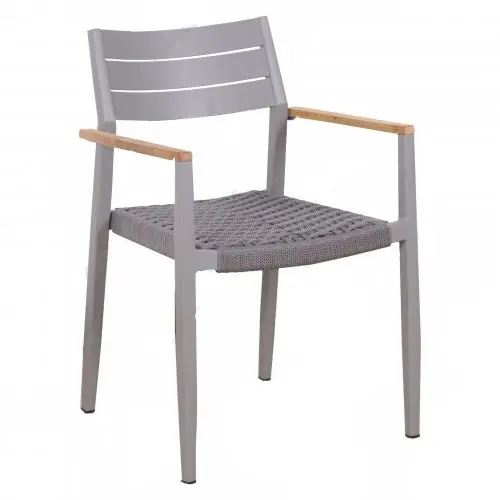 Aktuell TORONTO Stapelsessel grau 49x51x82 cm