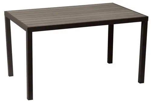 Top-Preis Rechteckiger Metalltisch aus Pollywood 134 x 84 x 72 (H) cm