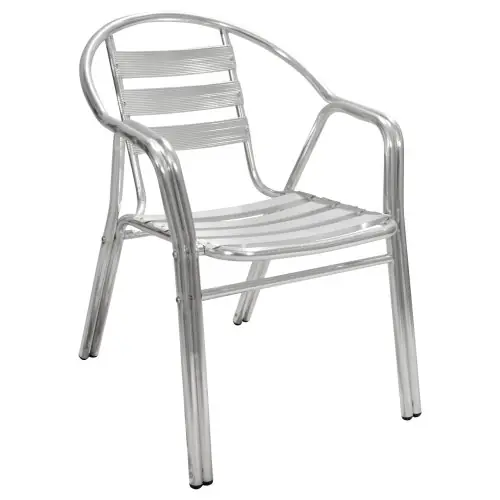 Doppelrahmen Sessel aus Aluminium 56x60x75h cm. Top-Seller