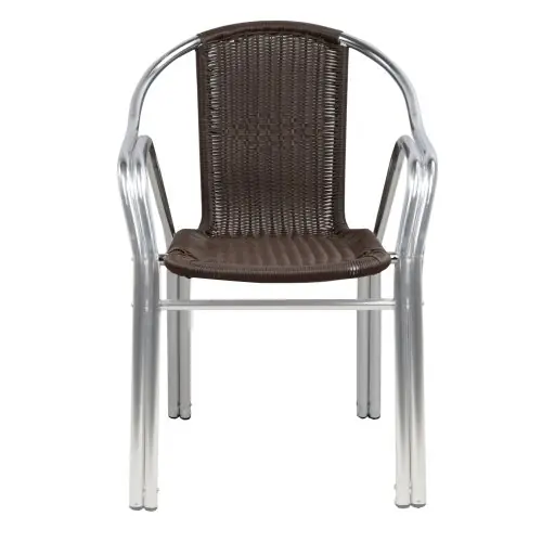 Sessel ,,Noel“ aus Aluminium in Braun Markenprodukt