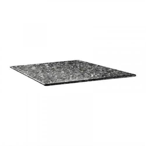 Bestseller Tischplatte "Topalit Smartline" in schwarzem Granit 70x70 cm 1,9cm Stärke