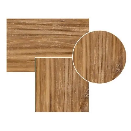 Schnäppchen Tischplatte "Topalit Washed Elm" Ø70cm 26-34 mm Stärke - Hoch komprimiertes gepresstes Holz