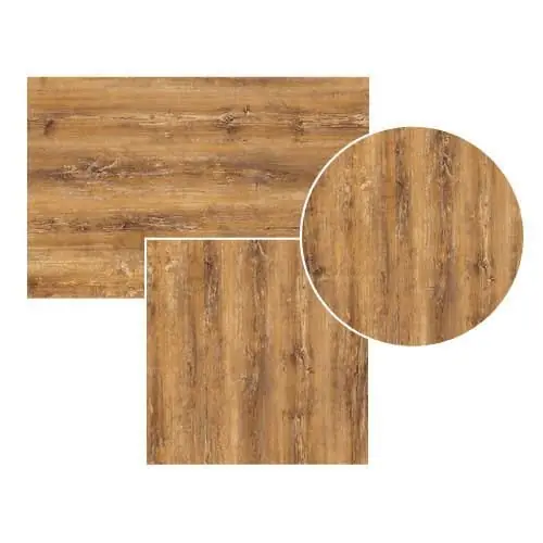 Wochenendangebot Tischplatte "Topalit Atacama Cherry" Ø70cm 26-34 mm Stärke - Hoch komprimiertes gepresstes Holz