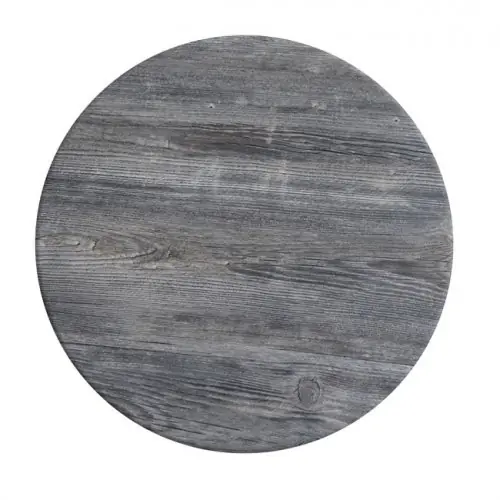 Mega-Angebot Tischplatte Werzalit Ø70 cm aus altem Kiefernholz