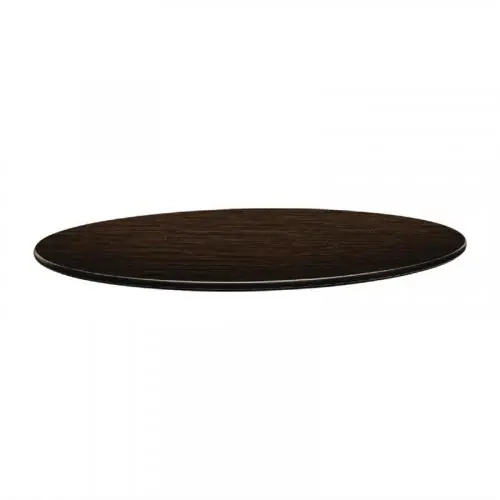 Preisreduziert Tischplatte "Topalit Smartline" in Wenge Ø70 cm 3,4cm Stärke