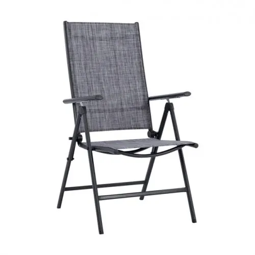 Klappsessel mit Metallrahmen im grauen Farbton Begrenztes Angebot