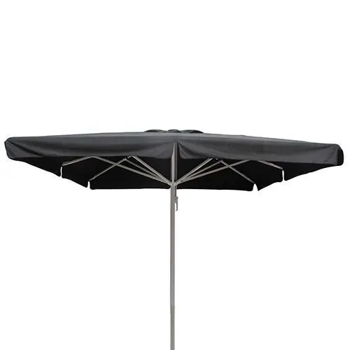 Günstig Sonnenschirm "Karin" aus Aluminium in Schwarz - 500x500
