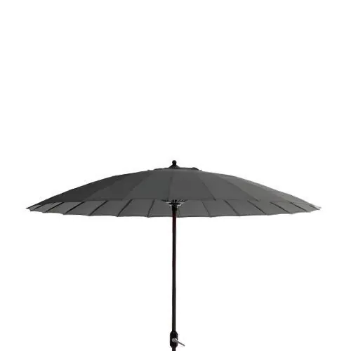 Aktuell Sonnenschirm "Columbia" in Grau - ø260 aus Polyester und Aluminium