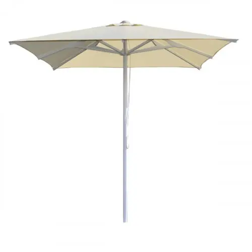 PROFESSIONELLER SCHIRM 2.20X2.20 ALUMINIUM ECRU CROWN 8 RENNEN Heißes Angebot