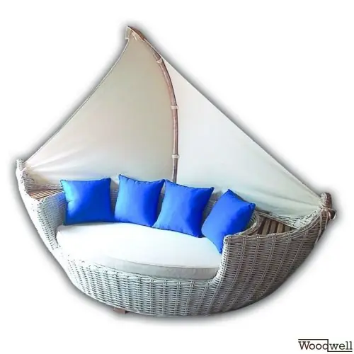 Mega-Angebot Daybed "Varka" aus Teakholz und Rattan