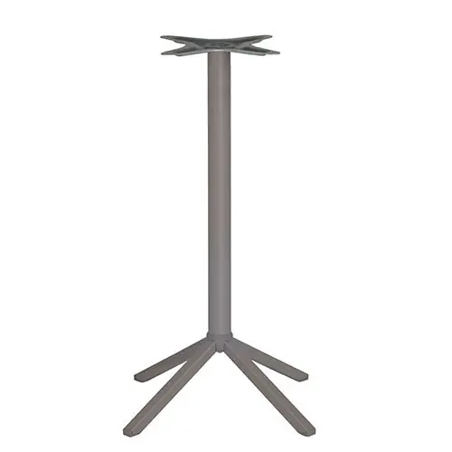Outdoor Tischuntergestell "Mona Bar" aus Aluminium 108cm Höhe in Taupe Finale Aktion