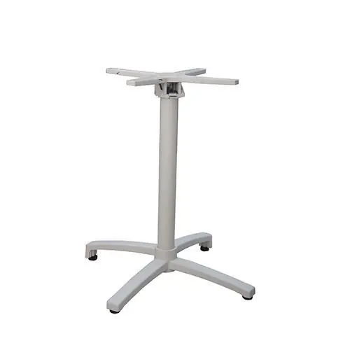 Billig Outdoor Tischuntergestell "Cylus 4" aus Aluminium 72cm Höhe in Farbe Sand
