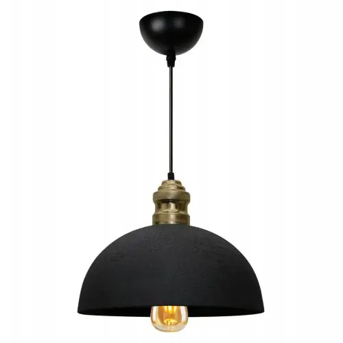 Mega-Angebot HÄNGELAMPE SCHWARZ HALBKUGEL 70CM HÖHE