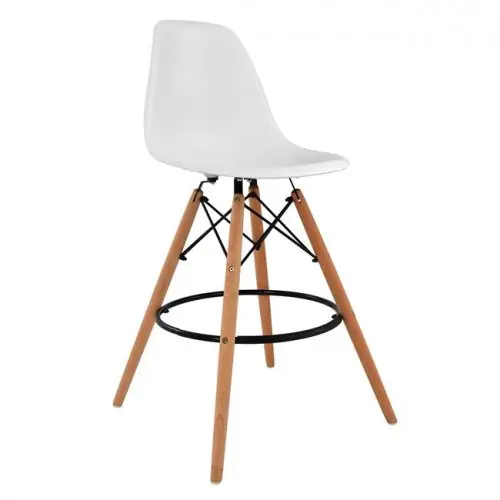Billig Barhocker EAMES in Weiß