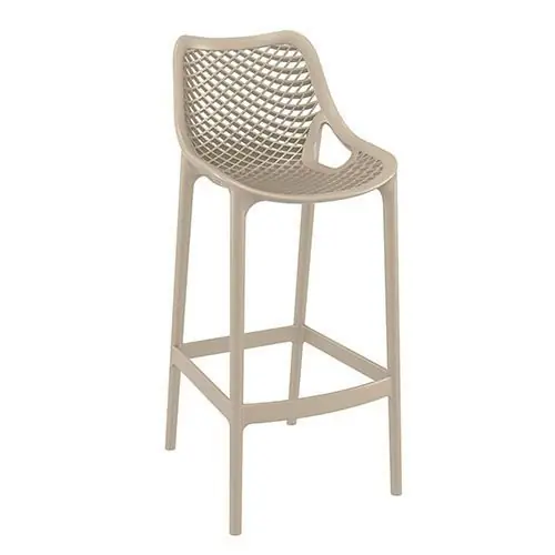 Barhocker "Air" aus Polypropylen in taupe Billig