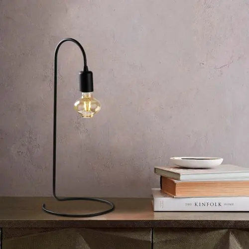 Neue Kollektion Tischlampe Metall Schwarz 20x27x24 cm