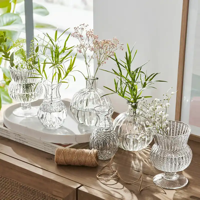 Vase 6er Set Amber Preis Gesenkt