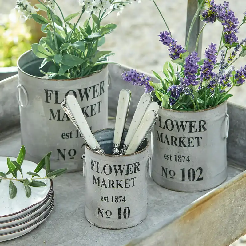 Geprüft Übertopf 3er Set Flower Market