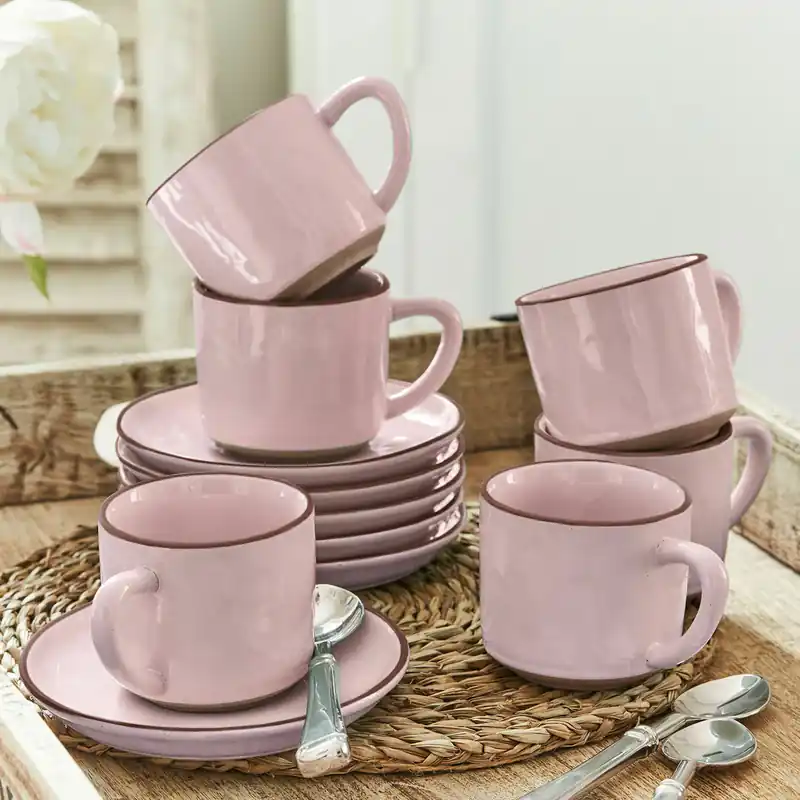 Tasse mit Untertasse 6er Set Biarré Begrenztes Angebot