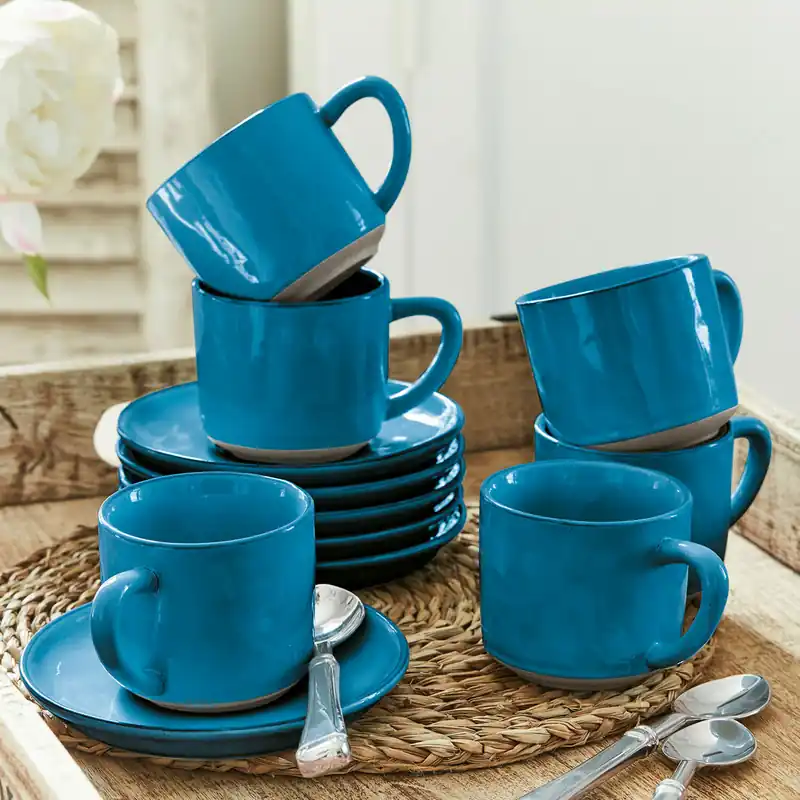 Mega-Angebot Tasse mit Untertasse 6er Set Biarré