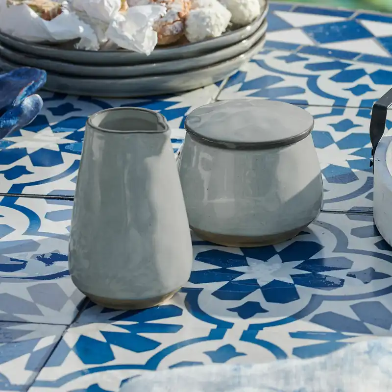 Preis Gesenkt Zuckerdose und Milchkännchen Biarré
