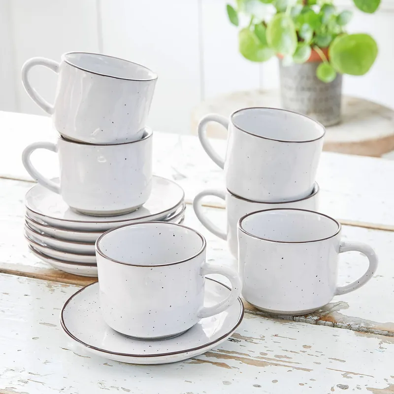 Versand Am Gleichen Tag Espressotasse mit Untertasse 6er Set Biarré