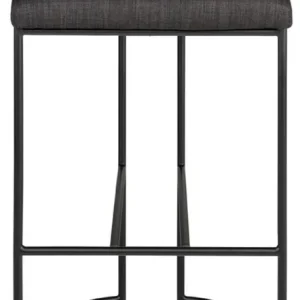 Geprüft Casa Padrino Designer Barstuhl Schwarz 46 x 46 x H. 92 cm - Moderner Barhocker mit pulverbeschichtetem Stahl - Luxus Barmöbel