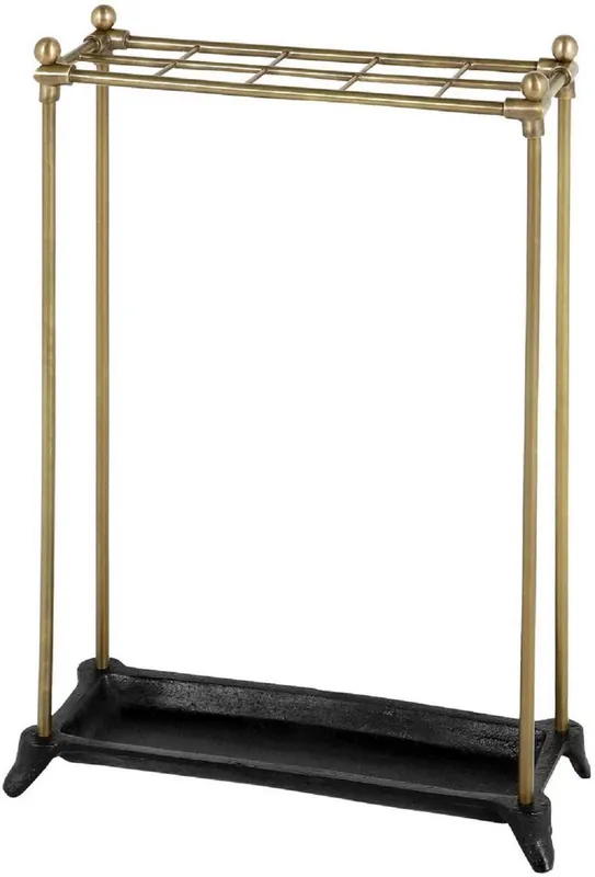 Casa Padrino Luxus Gehstockhalter Antik Messing / Schwarz 40 x 16 x H. 54 cm Angebot