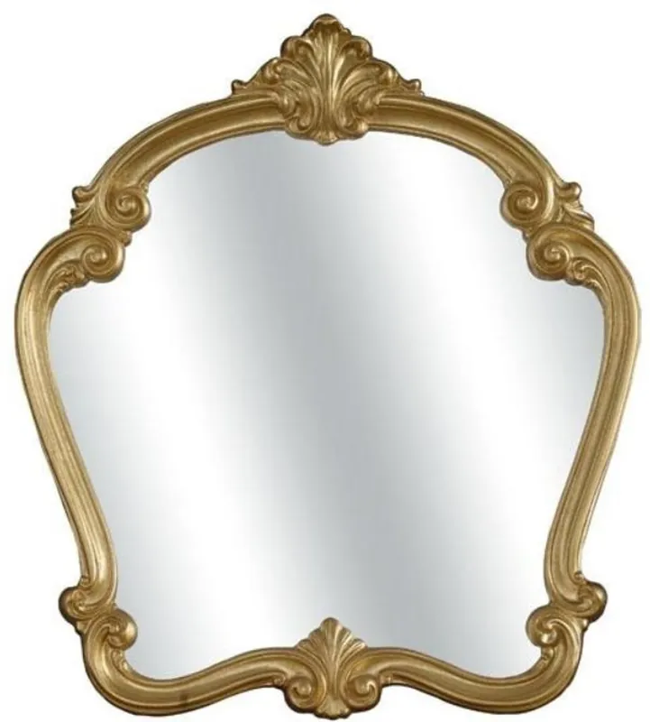 Top-Preis Casa Padrino Luxus Barock Spiegel Gold 92 x 5 x H. 106 cm - Wunderschöner Massivholz Wandspiegel im Barockstil