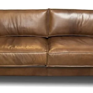 Bestpreis Casa Padrino Luxus Echtleder Lounge Sofa Vintage Leder Braun - Luxus Wohnzimmer Couch Möbel Büffelleder