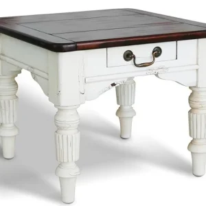 Solange Der Vorrat Reicht Casa Padrino Landhausstil Couchtisch 60 x 60 x H. 45 cm - Verschiedene Farben - Massivholz Wohnzimmertisch mit Schublade - Wohnzimmer Möbel